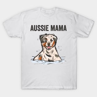 Australian Shepherd Dog Mom T-Shirt